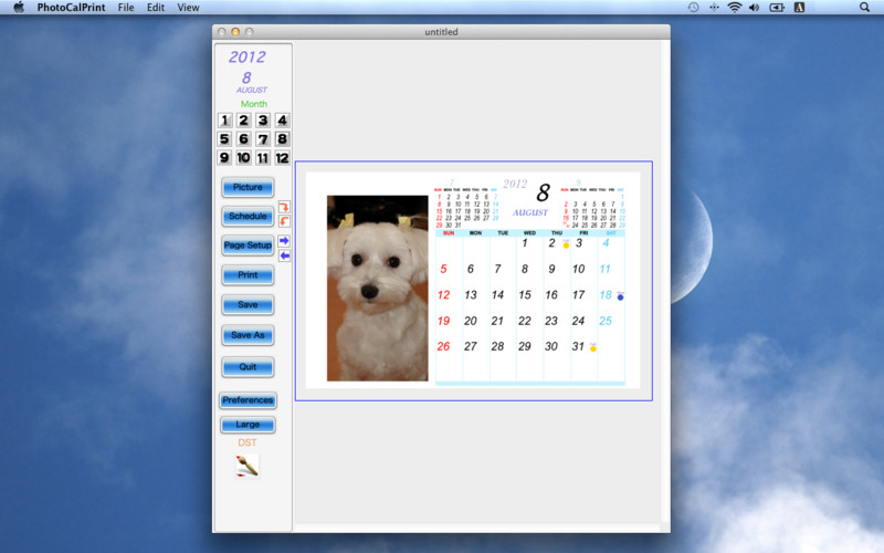Photo Calendar Print 2.1 : Photo Calendar Print screenshot