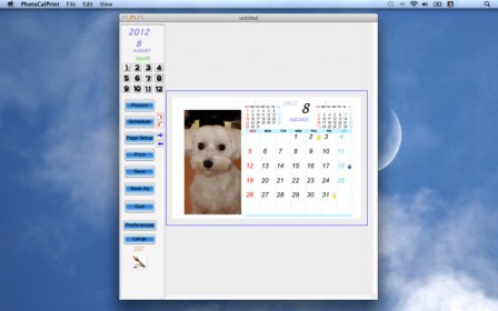 Photo Calendar Print screenshot