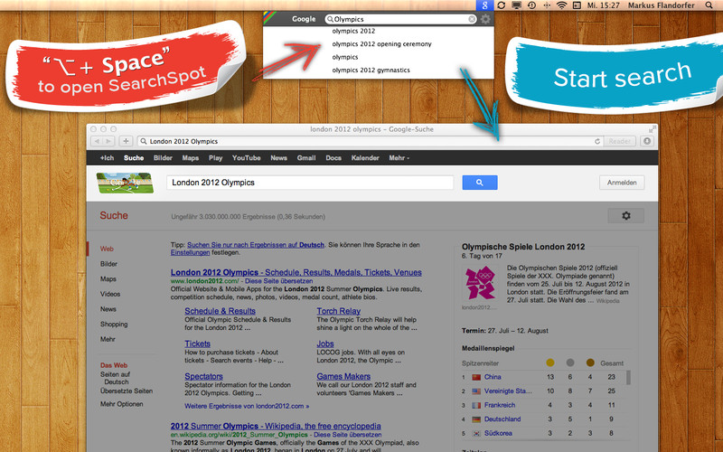 Web SearchSpot for Google 1.1 : Web SearchSpot for Google screenshot