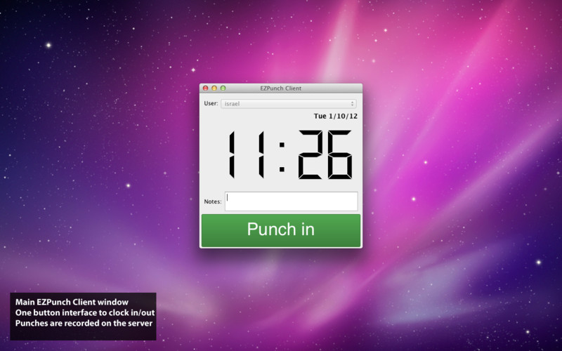 E-PunchClock Client 4.5 : EZPunch Client screenshot