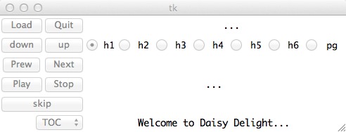 Daisy Delight 0.1 beta : Main window