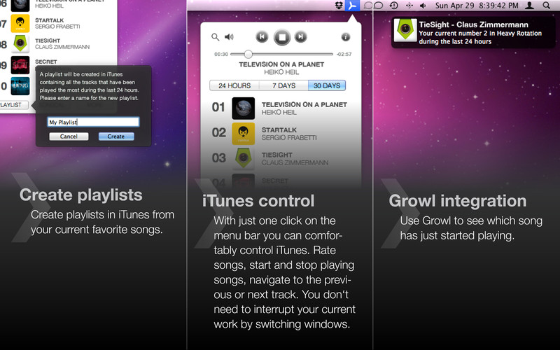 Heavy Rotation for iTunes 1.2 : Heavy Rotation for iTunes screenshot