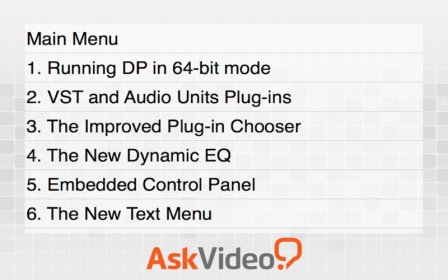 AV for Digital Performer 8 100 - What's New In DP8 screenshot