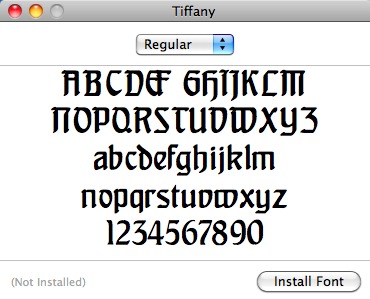 TIffany 1.0 : Main window