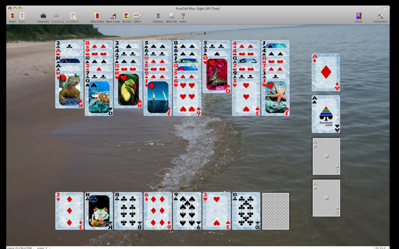 FreeCell Plus trial 4.0 : FreeCell Plus screenshot