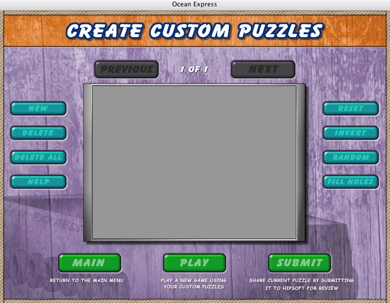 Ocean Express 1.0 : Create your puzzles