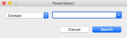 PowerSelect 2.5 : Main Screen 
