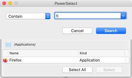 PowerSelect 2.5 : Search Results