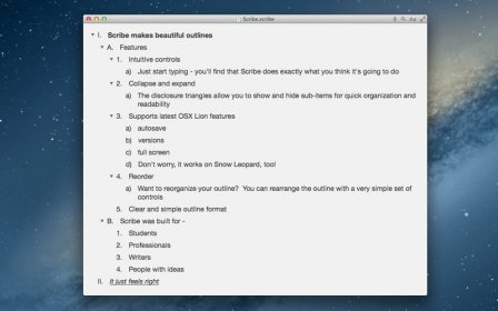Scribe - Intuitive Outliner screenshot