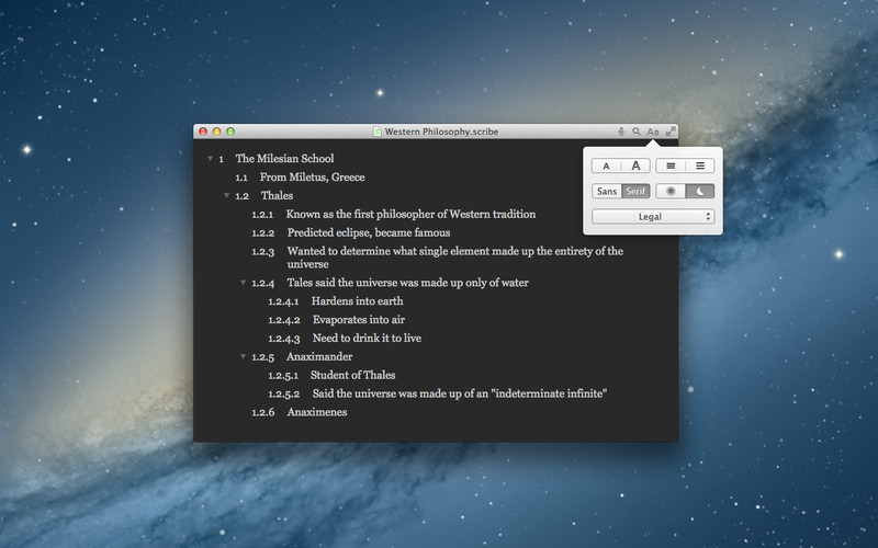 Scribe - Intuitive Outliner 2.0 : Scribe - Intuitive Outliner screenshot