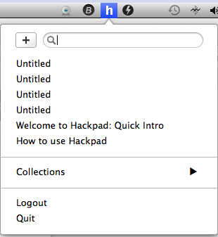 HackPad 0.6 : Main Window