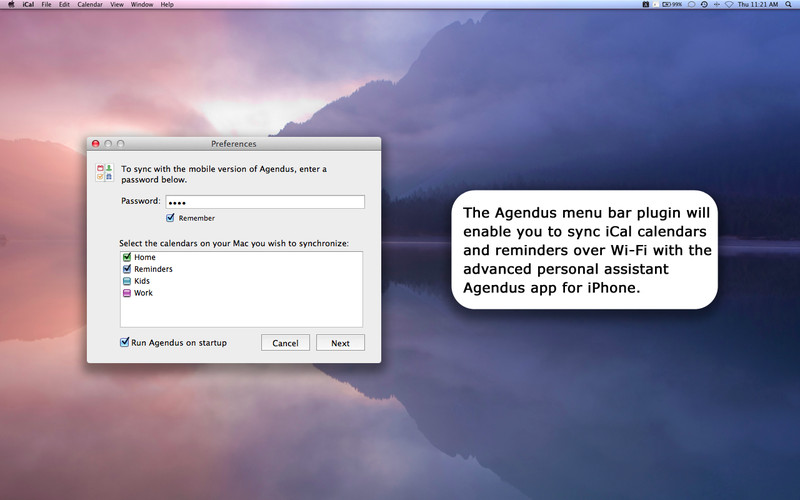 Agendus - Sync with iCal 2.0 : Agendus - Sync with iCal screenshot