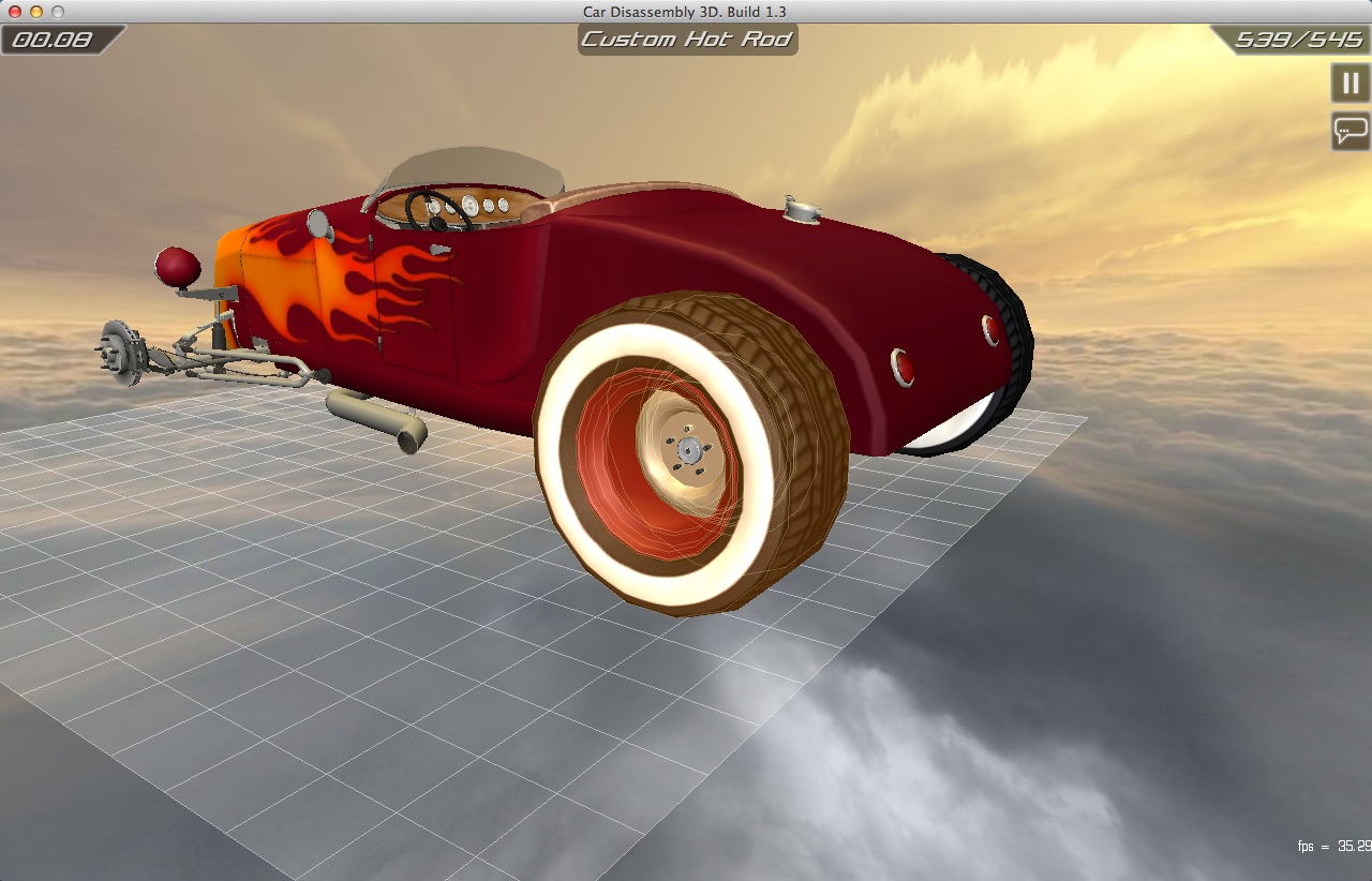 Car Disassembly 3D 1.3 : Demo Window