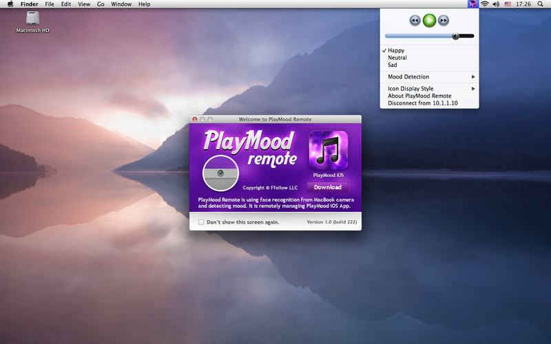 PlayMood Remote 1.1 : PlayMood Remote screenshot