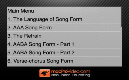 MPV's Music Theory 104 - Song Form screenshot