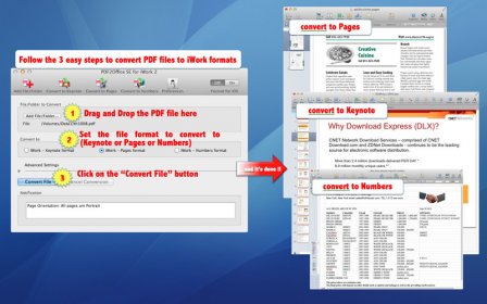 PDF2Office SE for iWork 2 screenshot