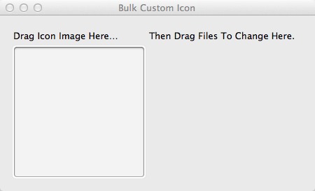 Bulk Custom Icon 1.0 : Main window
