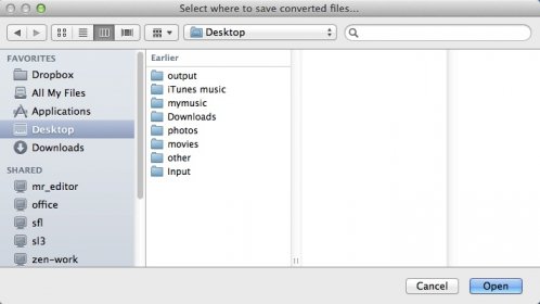 Selecting Destination Folder