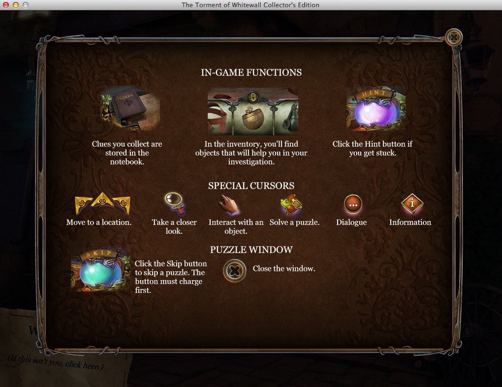 The Torment of Whitewall Collector's Edition 2.0 : Help Guide