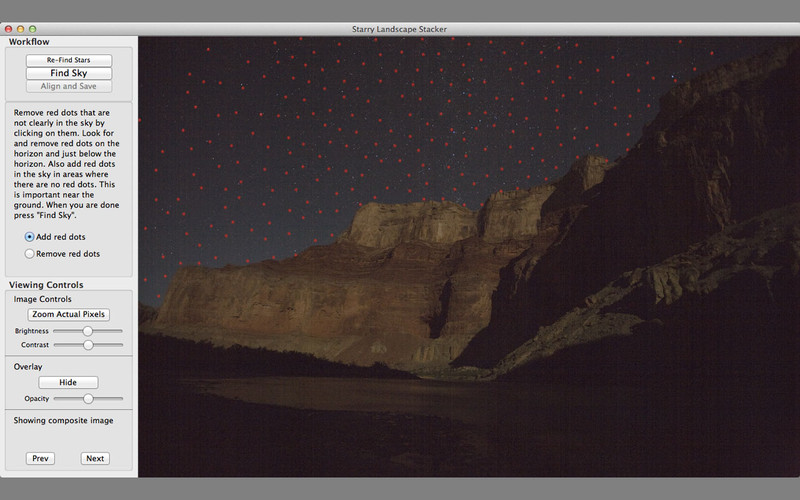 Starry Landscape Stacker 1.0 : Starry Landscape Stacker screenshot