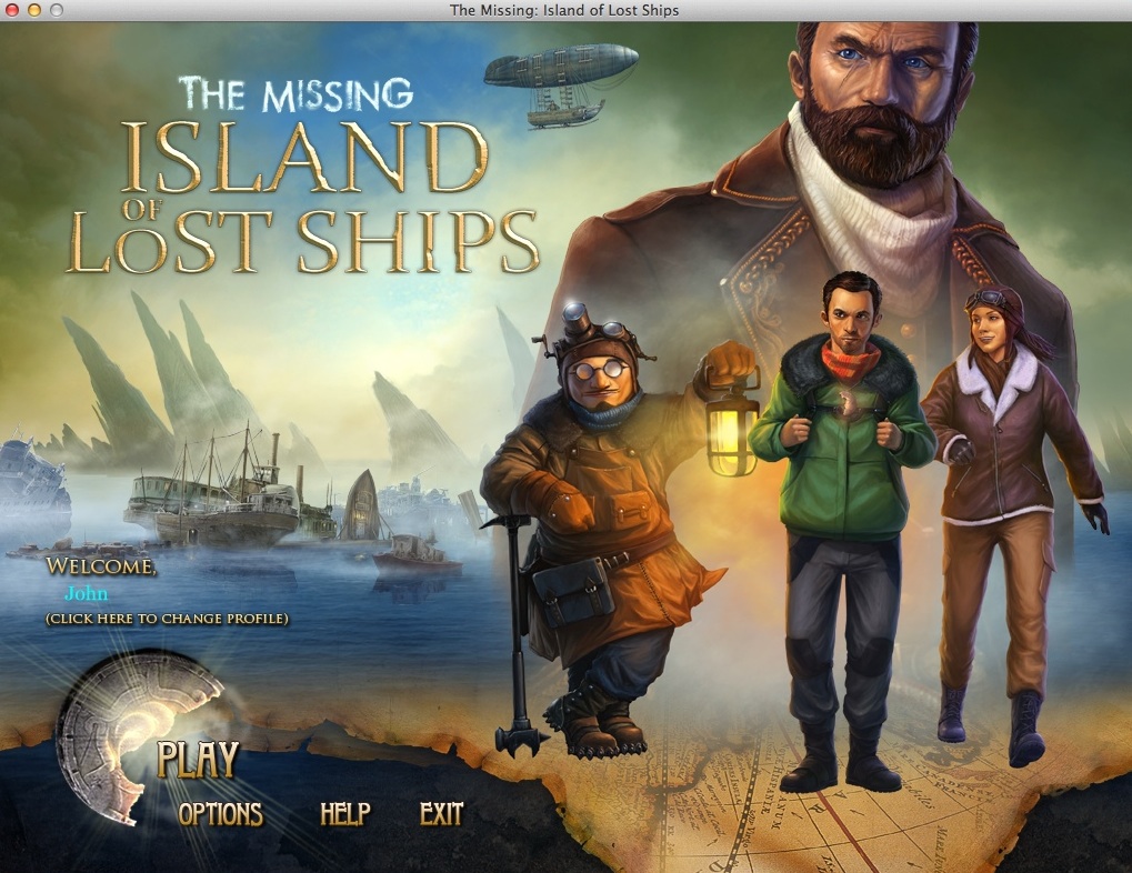 The Missing: Island of Lost Ships 2.0 : Main Menu