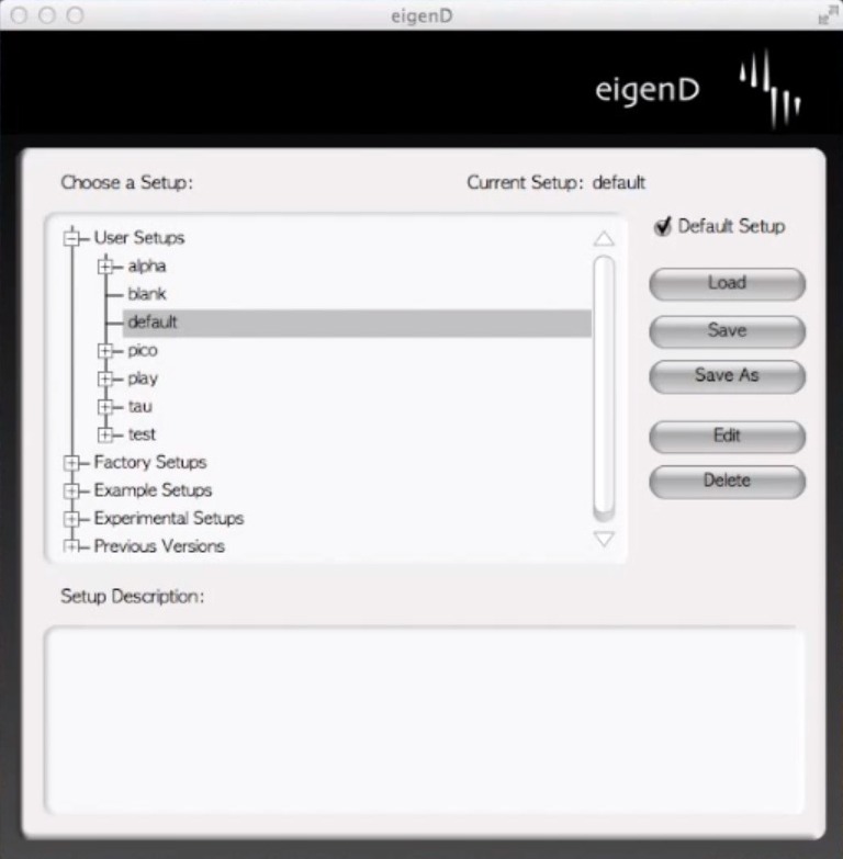EigenD Pro 2.1 : Main window