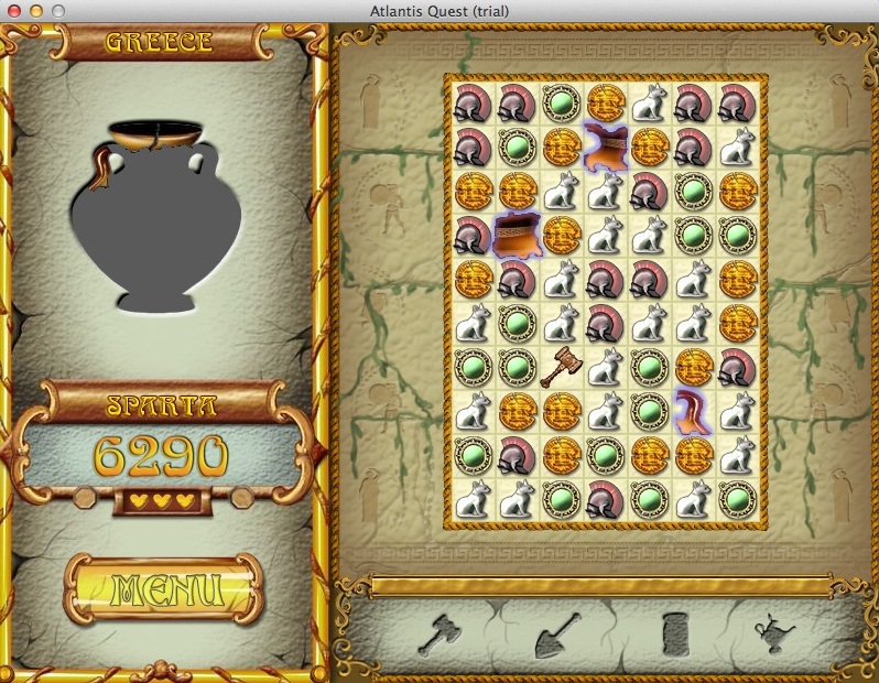 Atlantis Quest 1.0 : Gameplay Window