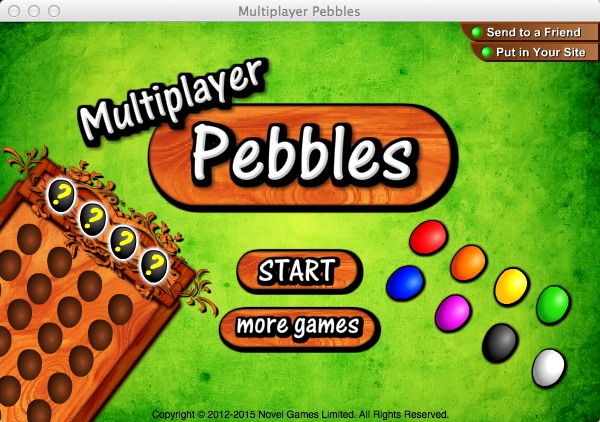 Multiplayer Pebbles 1.1 : Main window