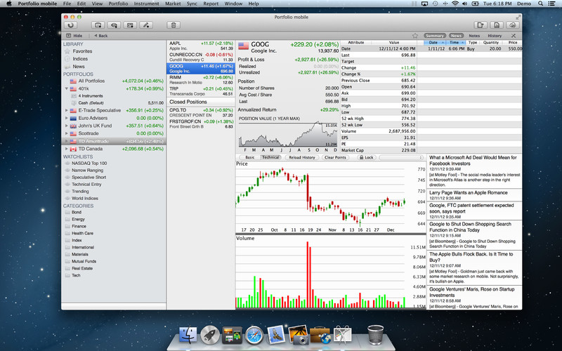 Portfolio mobile - Stock Tracking & Market Analysis 1.8 : Portfolio mobile - Stock Tracking & Market Analysis screenshot