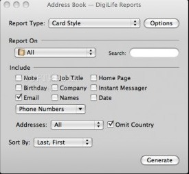 iTunes Reports 1.6 : Main window