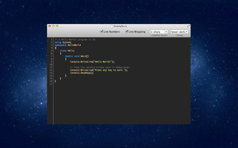 CodePad : CodePad screenshot