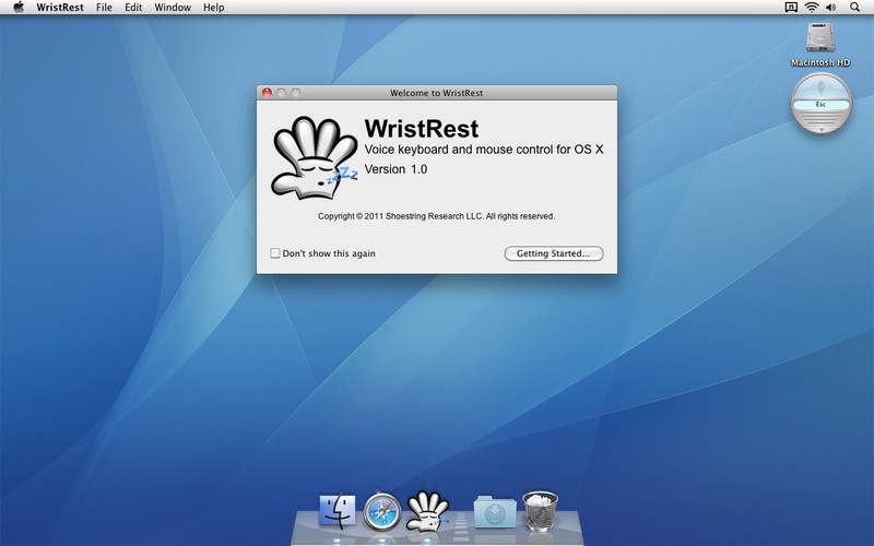 WristRest 1.0 : WristRest screenshot