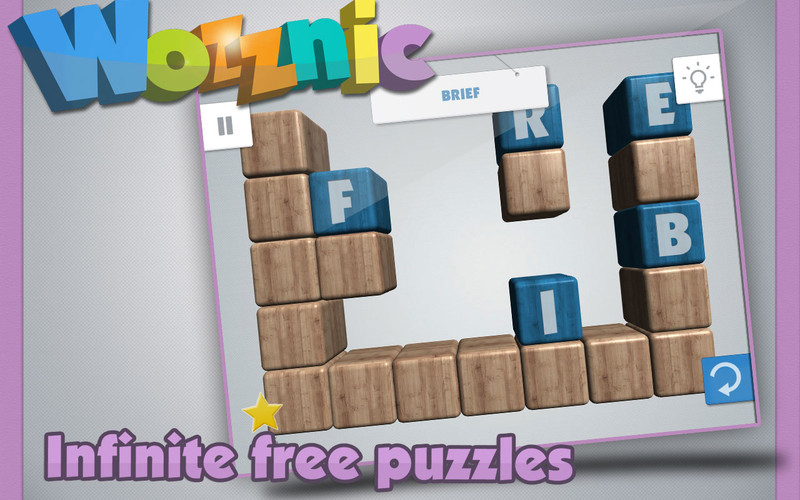Wozznic FREE: Word puzzle game 1.0 : Wozznic FREE: Word puzzle game screenshot