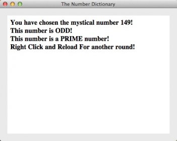 Odd And Prime Number Message Window