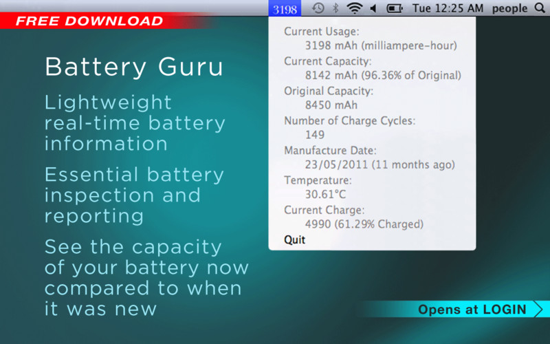 Battery Guru 1.5 : Battery Guru screenshot