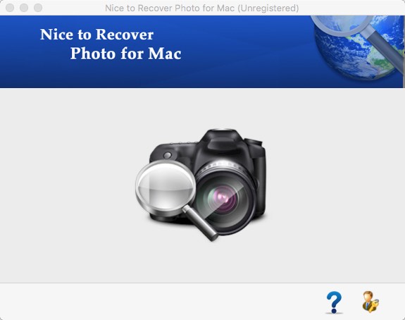 Nice to Recover Photo for Mac 3.0 : Main Window