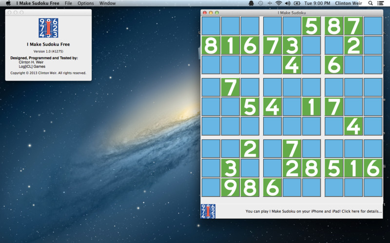 I Make Sudoku Free 1.0 : I Make Sudoku Free screenshot