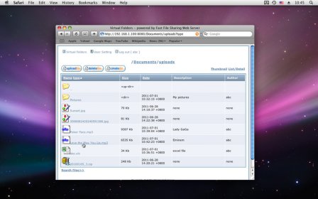Fast File Sharing Web Server screenshot