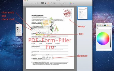 PDF-Form-Filler Lite screenshot