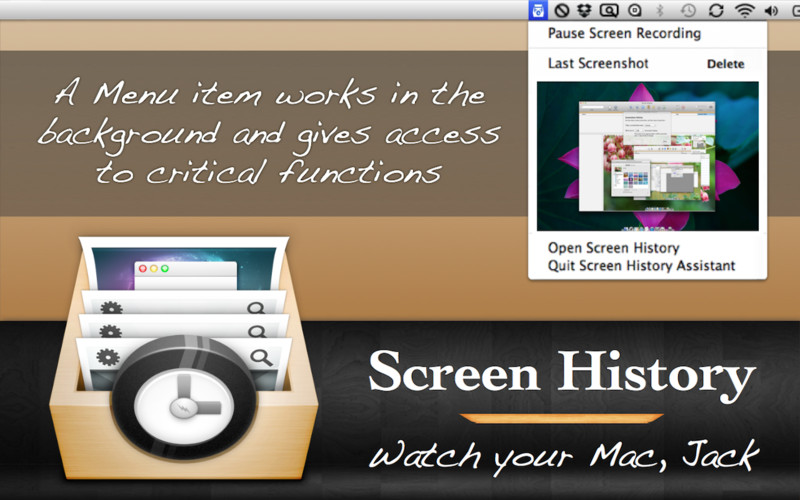 Screen History 1.0 : Screen History screenshot