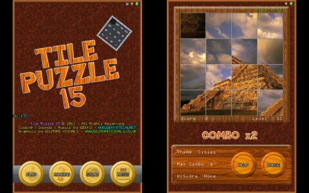 Tile Puzzle 15 screenshot