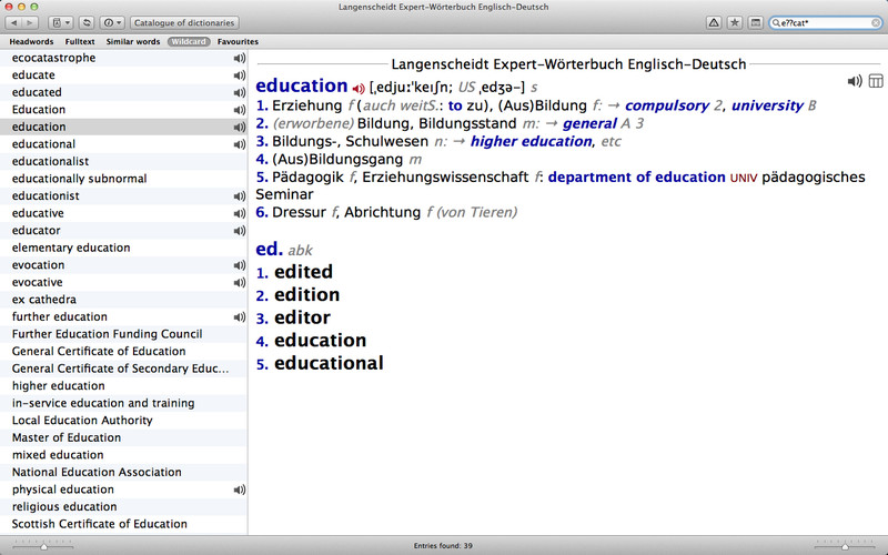 Langenscheidt Dictionaries 8.4 : Langenscheidt Dictionaries screenshot