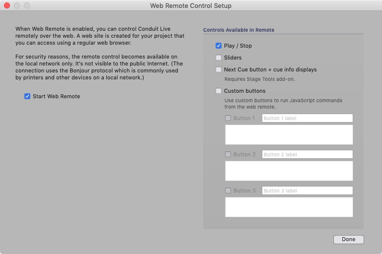 PixelConduit 4.0 : Web Remote Control Setup