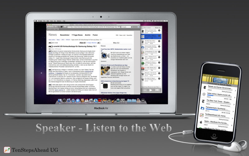 Speaker 1.2 : Speaker - Listen To the Web screenshot