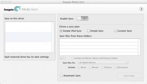 seagate media sync for mac