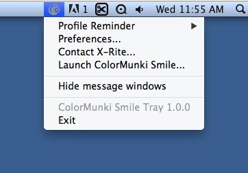 ColorMunki Smile 1.0 : Main Window