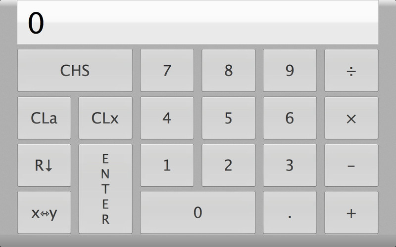 Full Screen RPN Calculator 3.7 : Full Screen RPN Calculator screenshot