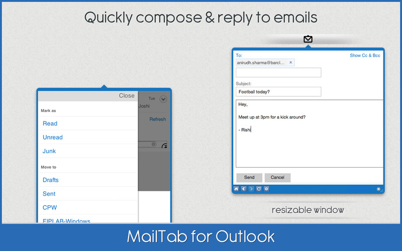 MailTab for Outlook 1.1 : MailTab for Outlook screenshot
