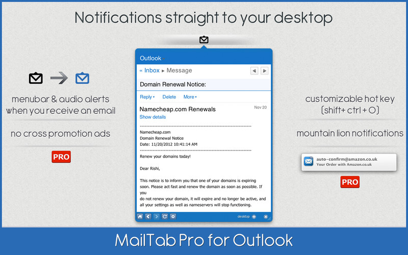 MailTab Pro for Outlook 1.1 : MailTab Pro for Outlook screenshot