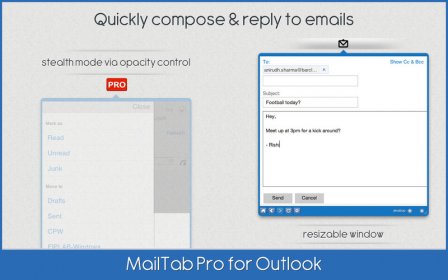 MailTab Pro for Outlook screenshot